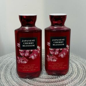 BBW Japanese Cherry Blossom Body Wash Set of 2 NWT